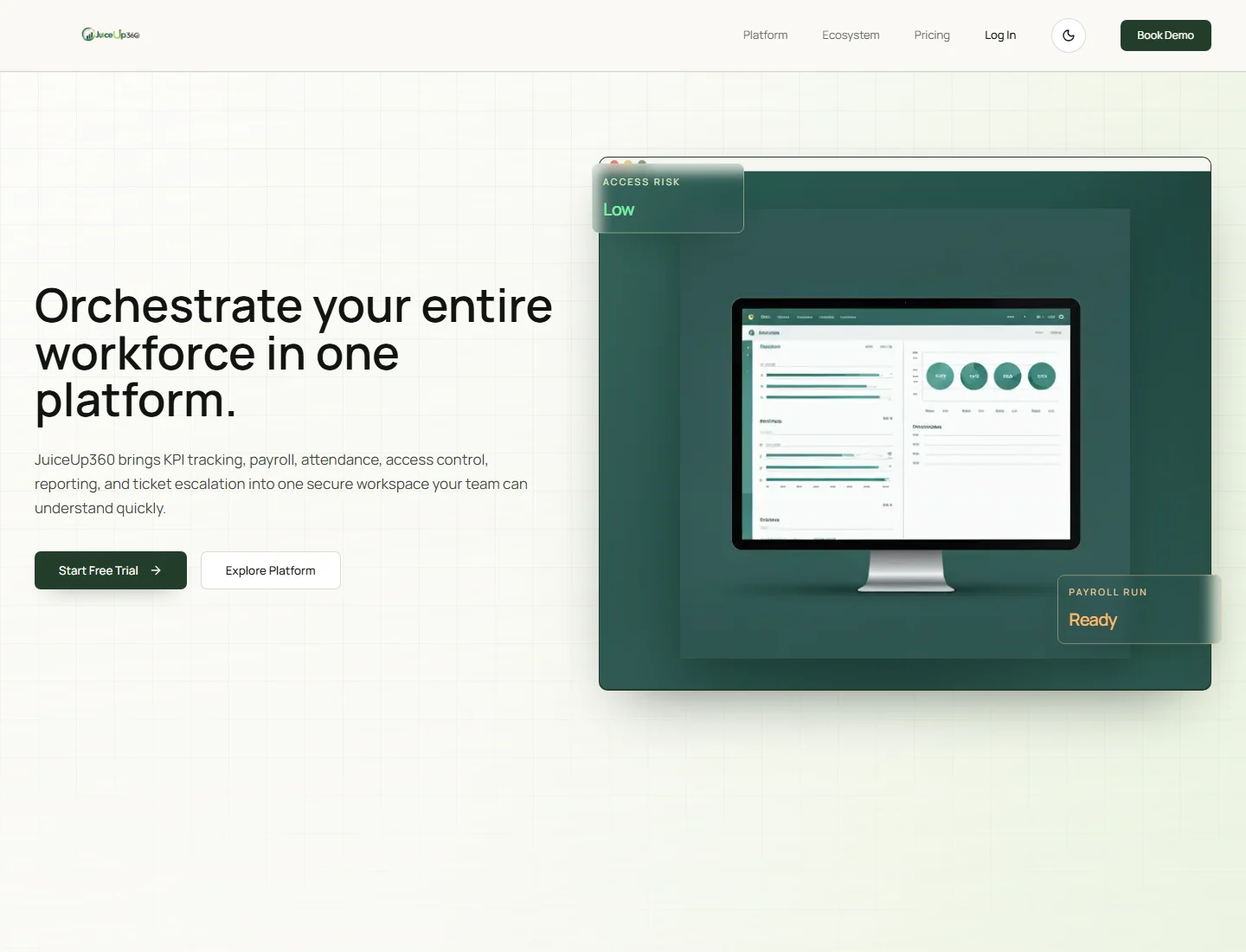 JuiceUp360 workforce operations platform preview